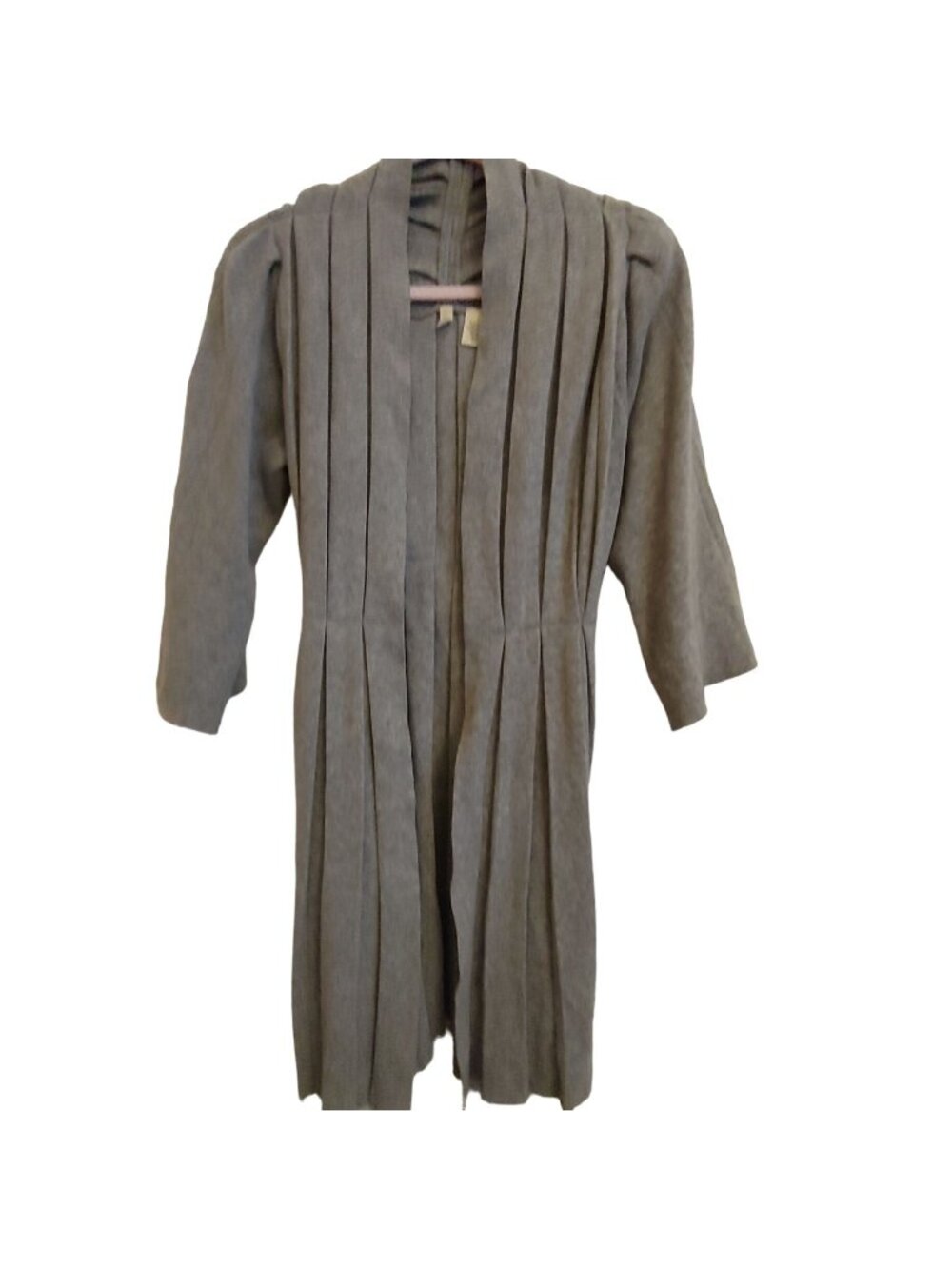Moth Anthropologie Pleated Belted Cardigan Sweater Jacket Architectural Knit S